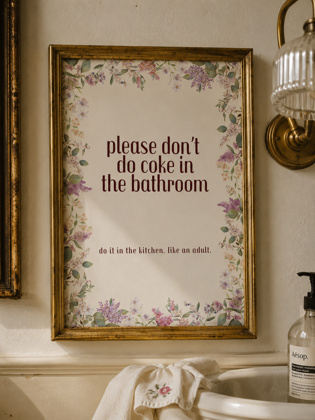 Please Don’t Do Coke in the Bathroom