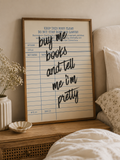 Buy Me Books and Tell Me I’m Pretty