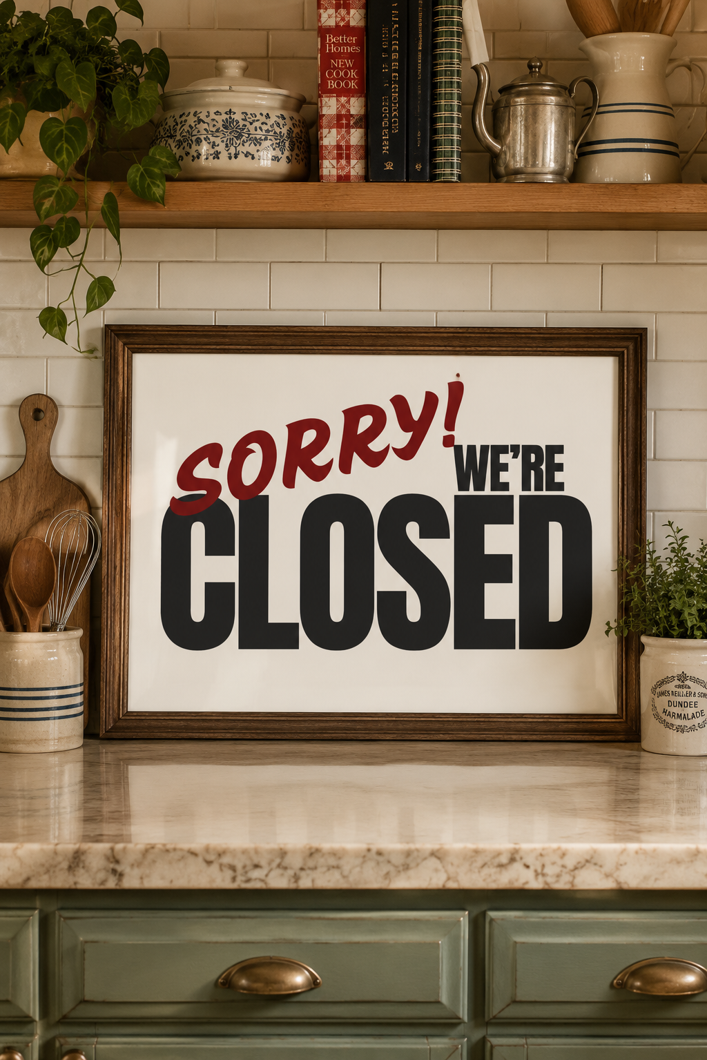 Sorry! We’re Closed
