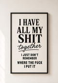 I Have All My Shit Together