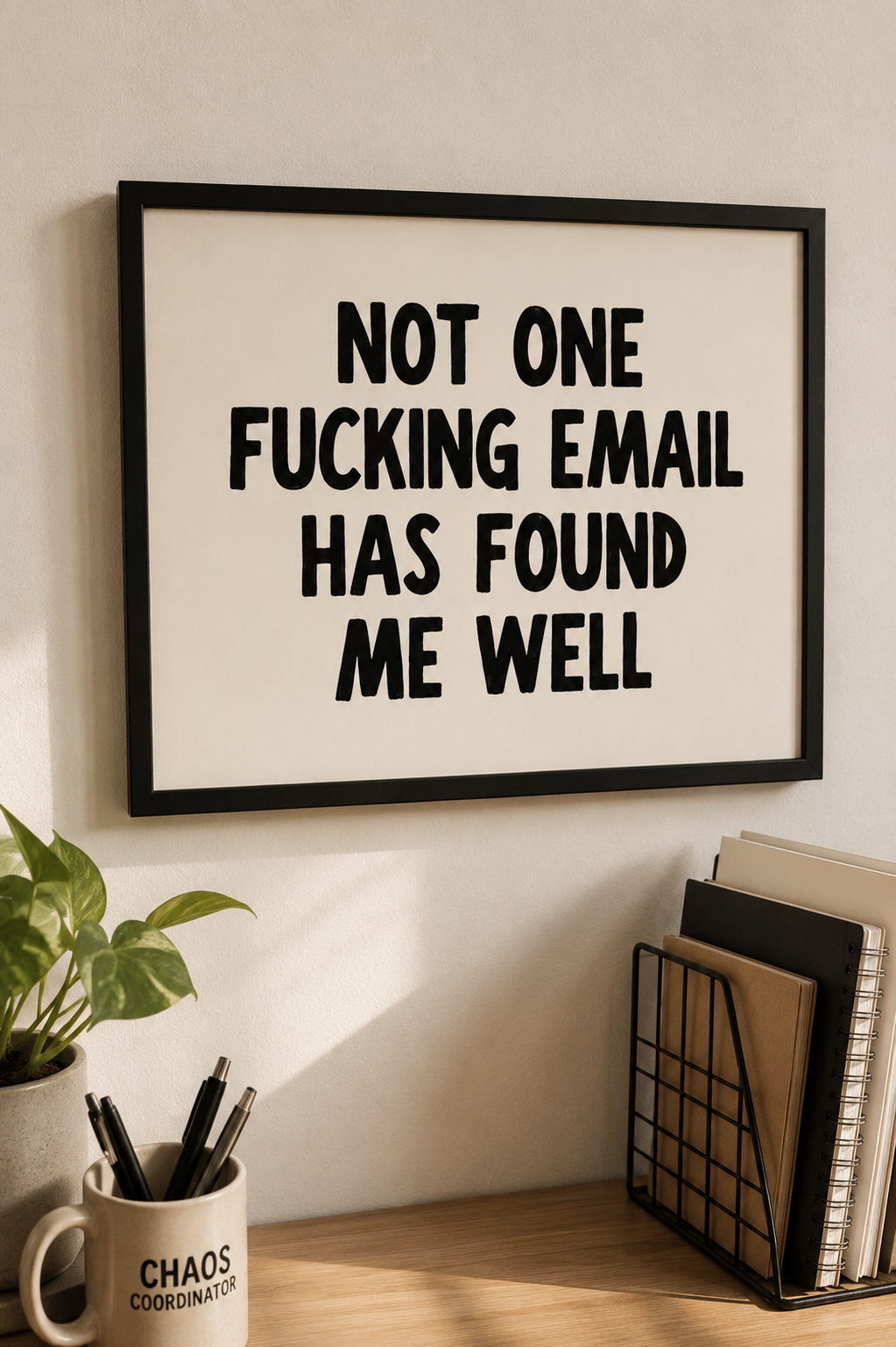 Not One Fucking Email Has Found Me Well
