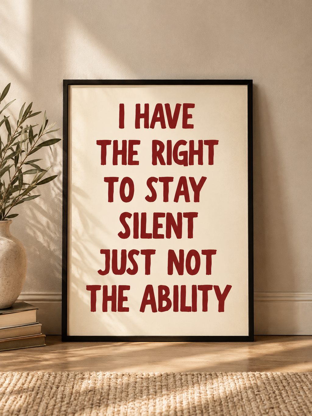 I Have the Right to Stay Silent Just Not the Ability